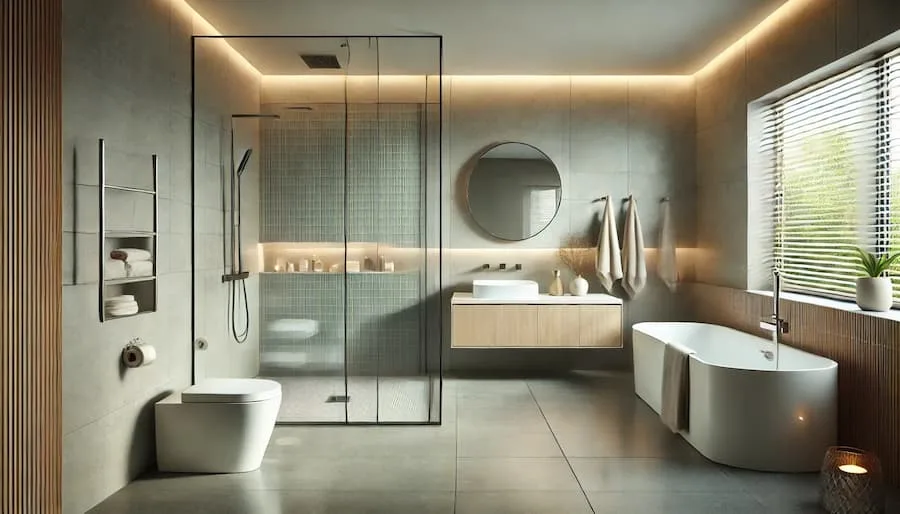 Reforma de baño con bañera y ducha en Barcelona