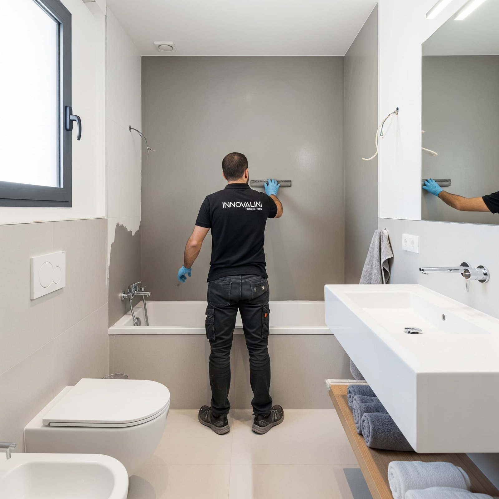 Transformación de baño sin obras en Les Corts, Barcelona por innovalini.com