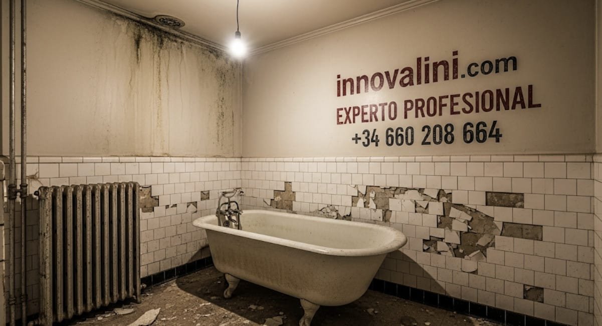 Reforma de baños integral antes y después por Innovalini.com